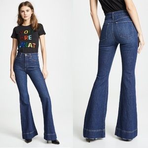 Alice+Olivia AO.LA Beautiful High Rise Bell Jeans size 29
